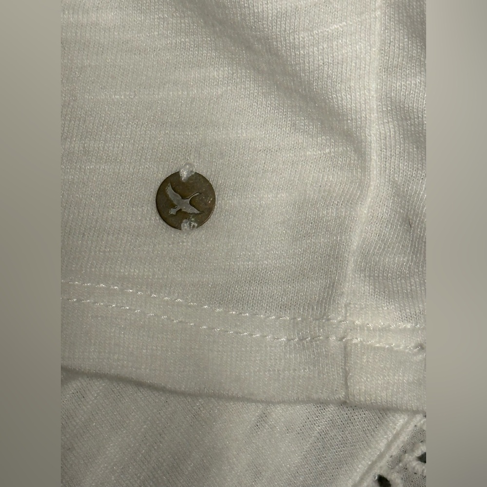 Eddie Bauer NWT New White Eyelet Sleeveless Top Tank Shirt Size XL - Picture 4 of 7